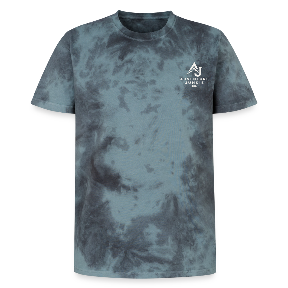 Premium Tie-Dye T-Shirt - Black/Blue