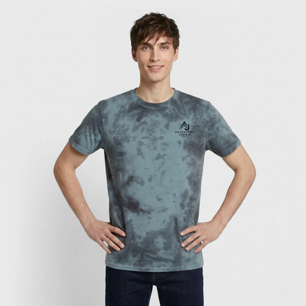 Premium Tie-Dye T-Shirt - Black/Blue
