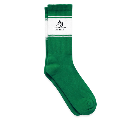 Coloured Tennis Socks - white/green