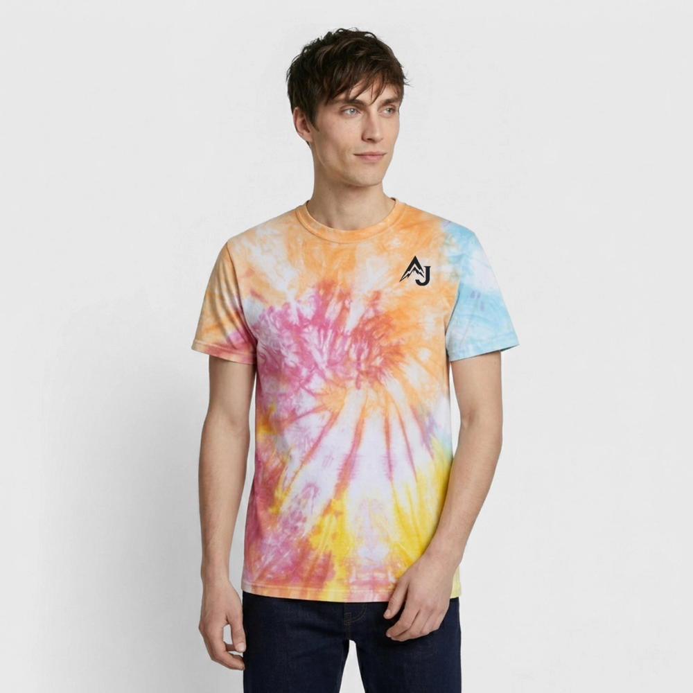 Premium Tie-Dye T-Shirt - Rainbow Spiral