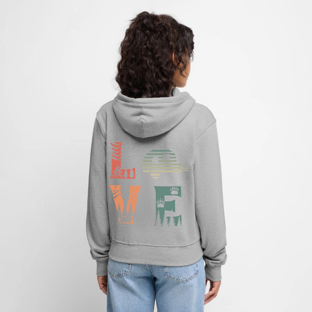 Women's Premium Hooded Jacket - heather grey
