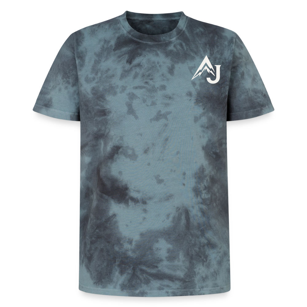 Premium Tie-Dye T-Shirt - Black/Blue