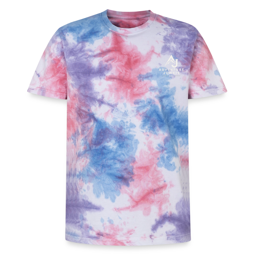 Premium Tie-Dye T-Shirt - Pink/Purple/Blue