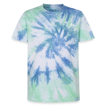 Premium Tie-Dye T-Shirt - Blue Spiral