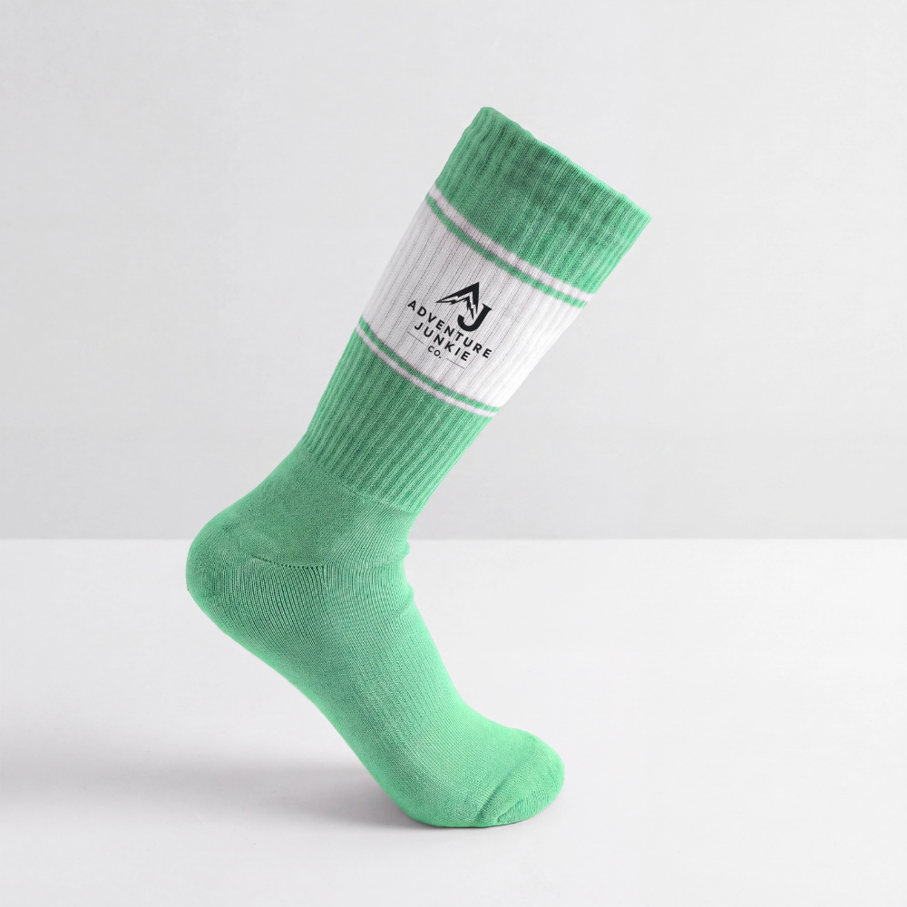 Coloured Tennis Socks - white/mint