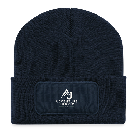 Recycled Patch Beanie - french navy