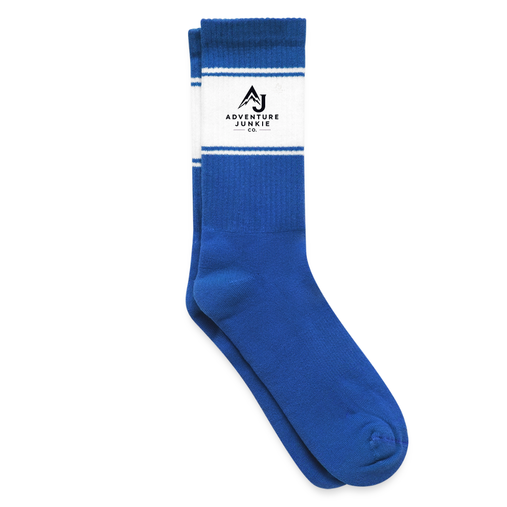 Coloured Tennis Socks - white/blue
