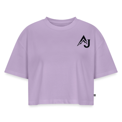 Women’s Premium Oversized Organic Cropped T-Shirt - lavender