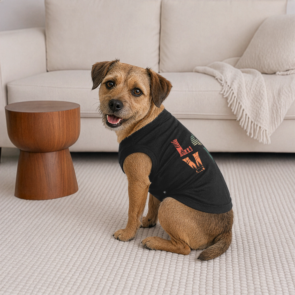 Premium  Dog T-Shirt - black