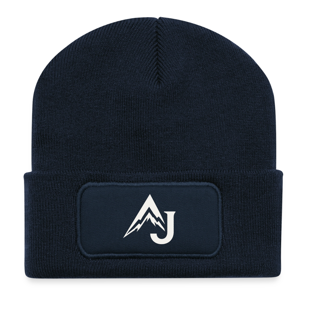 Recycled Patch Beanie - french navy