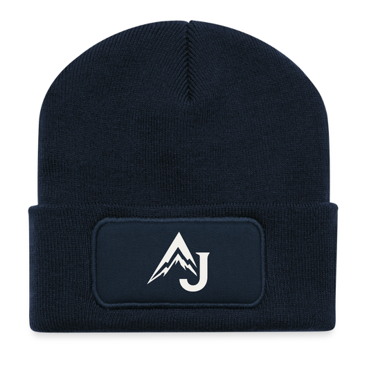 Recycled Patch Beanie - french navy
