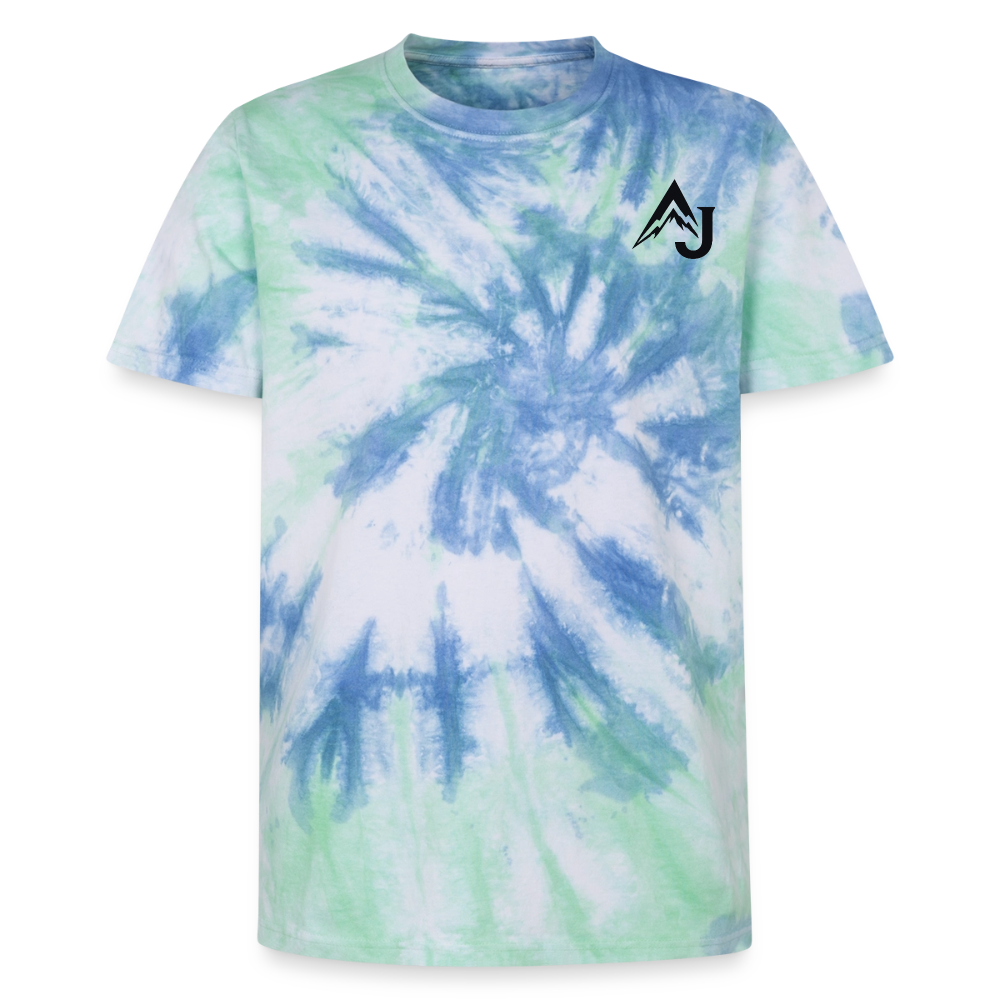 Premium Tie-Dye T-Shirt - Blue Spiral
