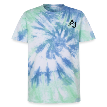 Premium Tie-Dye T-Shirt - Blue Spiral