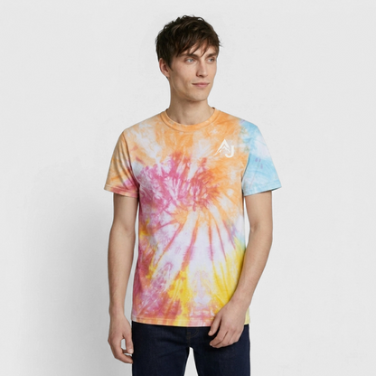 Premium Tie-Dye T-Shirt - Rainbow Spiral