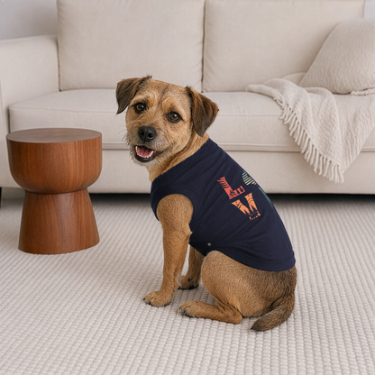 Premium  Dog T-Shirt - navy