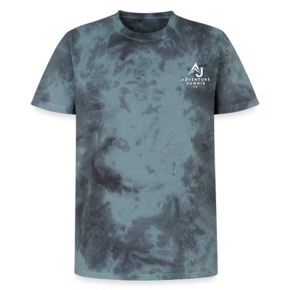 Premium Tie-Dye T-Shirt - Black/Blue