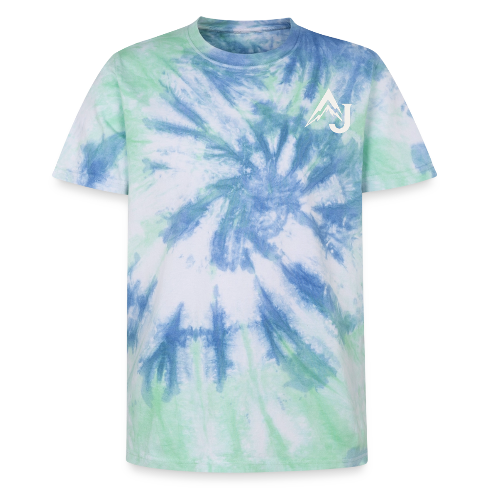 Premium Tie-Dye T-Shirt - Blue Spiral
