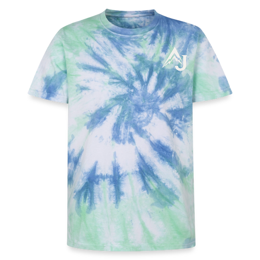 Premium Tie-Dye T-Shirt - Blue Spiral