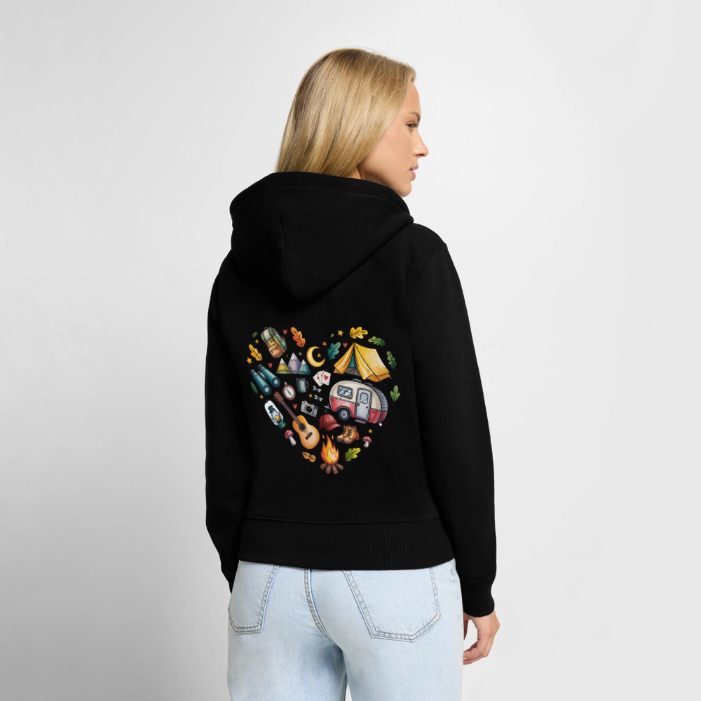 Women's Premium Hooded Jacket - black