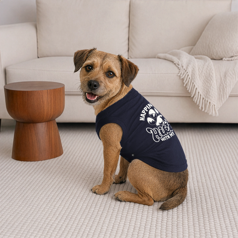 Premium Dog T-Shirt - navy