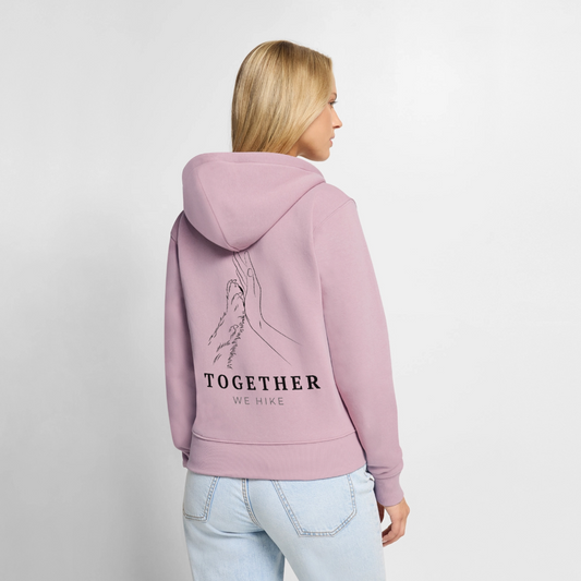 Women's Premium Hooded Jacket - dusky pink