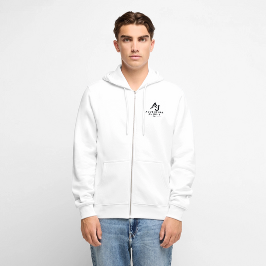 Premium Hooded Jacket - white