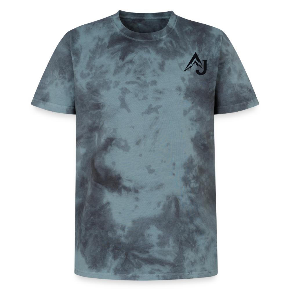 Premium Tie-Dye T-Shirt - Black/Blue