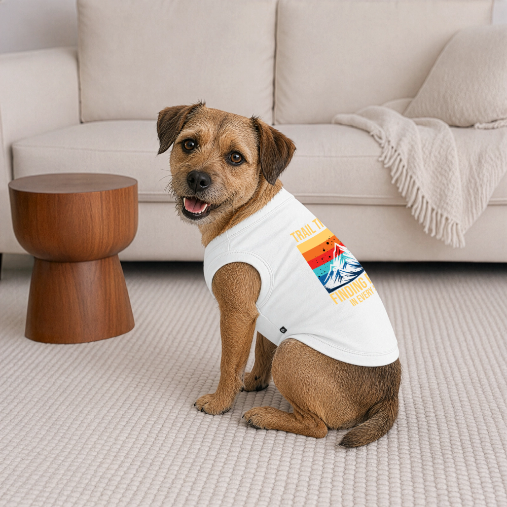 Premium  Dog T-Shirt - white