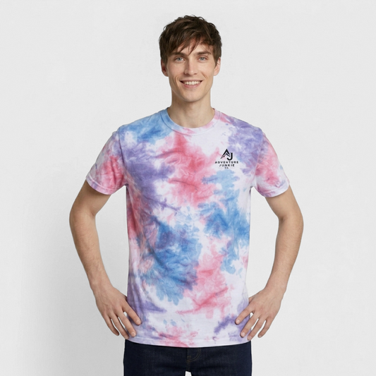 Premium Tie-Dye T-Shirt - Pink/Purple/Blue